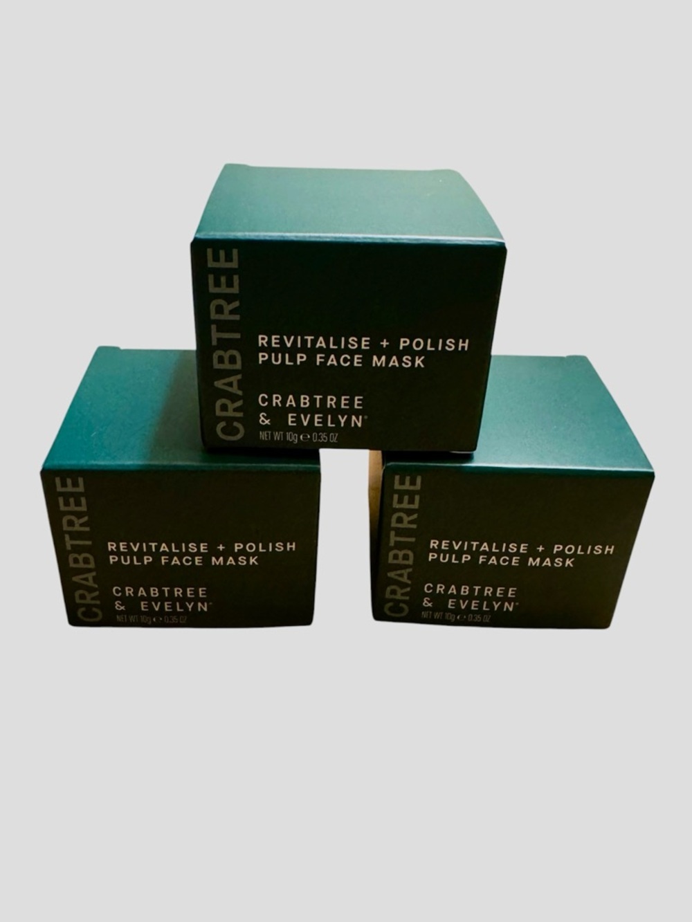 Crabtree & Evelyn Revitalise + Polish Pulp Face Mask - 3 included
